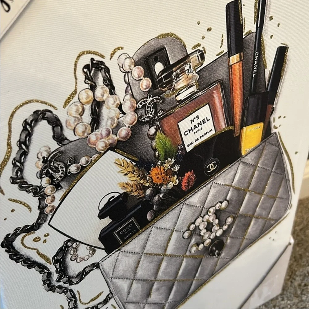 Design District Studio Designer Canvas Wall
Art With Glitter - Picture 4 of 4